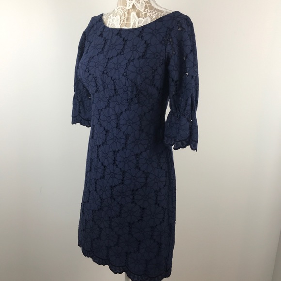 🎉SOLD🎉Lilly Pulitzer Sz 8 Navy Blue Shayna Dress - Picture 4 of 8